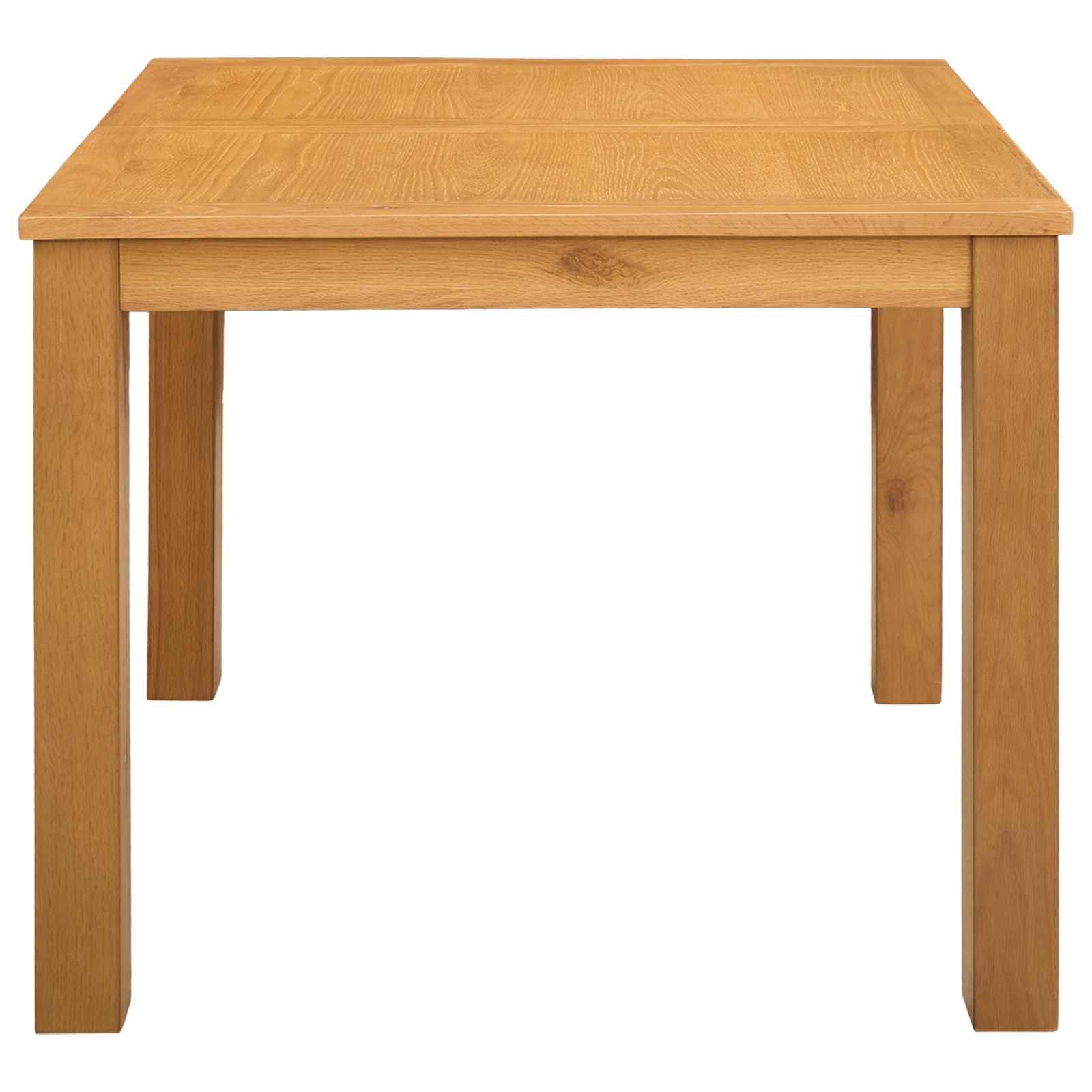 Esstisch 90 x 90 x 75 cm Massivholz Eiche Natur Quadratisch