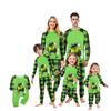 Familie Matchende Trykksett Pyjamas Loungewear Antrekk Familie Matchende Langermet Topp+Bukse Sett
