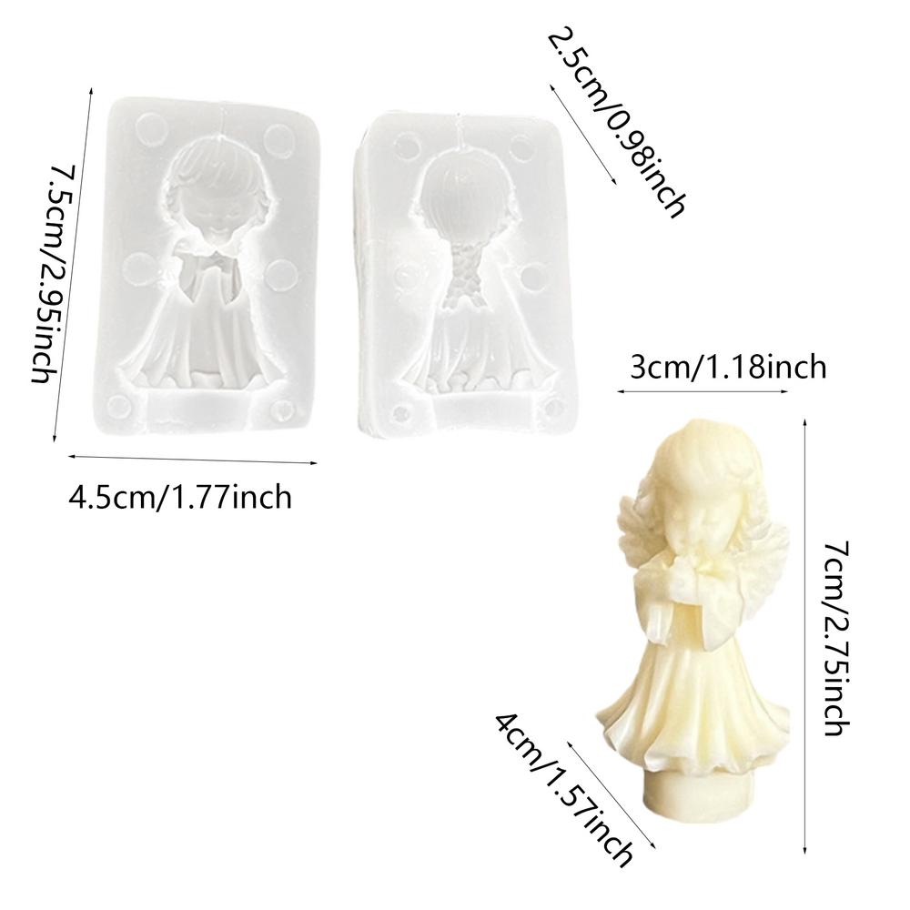 3D Engel Gebet Silikon Kerzenform Epoxid DIY Töpferton Gips Werkzeug Schokoladenform Küche Kuchen Backen Dekoration Form