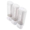 3 in 1 300ml Drückflüssigseifenspender Wandmontage Badezimmer Dusche Shampoo Haarspülung