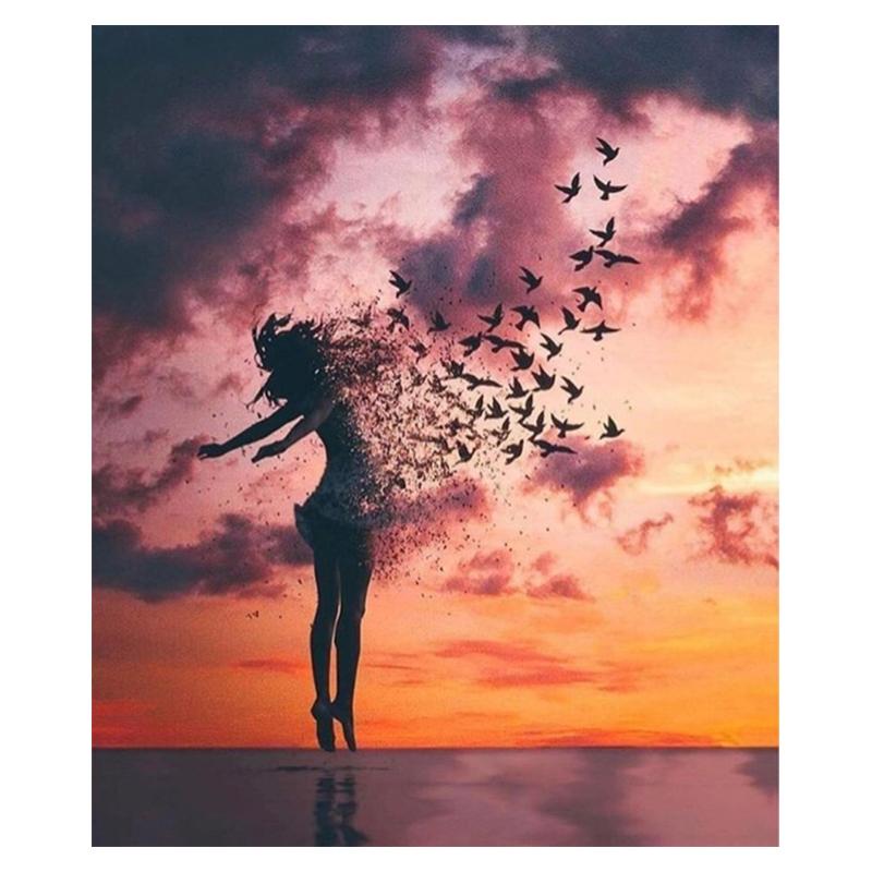 

Diy 5D алмазная живопись женщина комплект для вышивки крестом полная дрель круглая вышивка мозаика художественная картина из страз домашний декор подарок Full Round 30x40CM