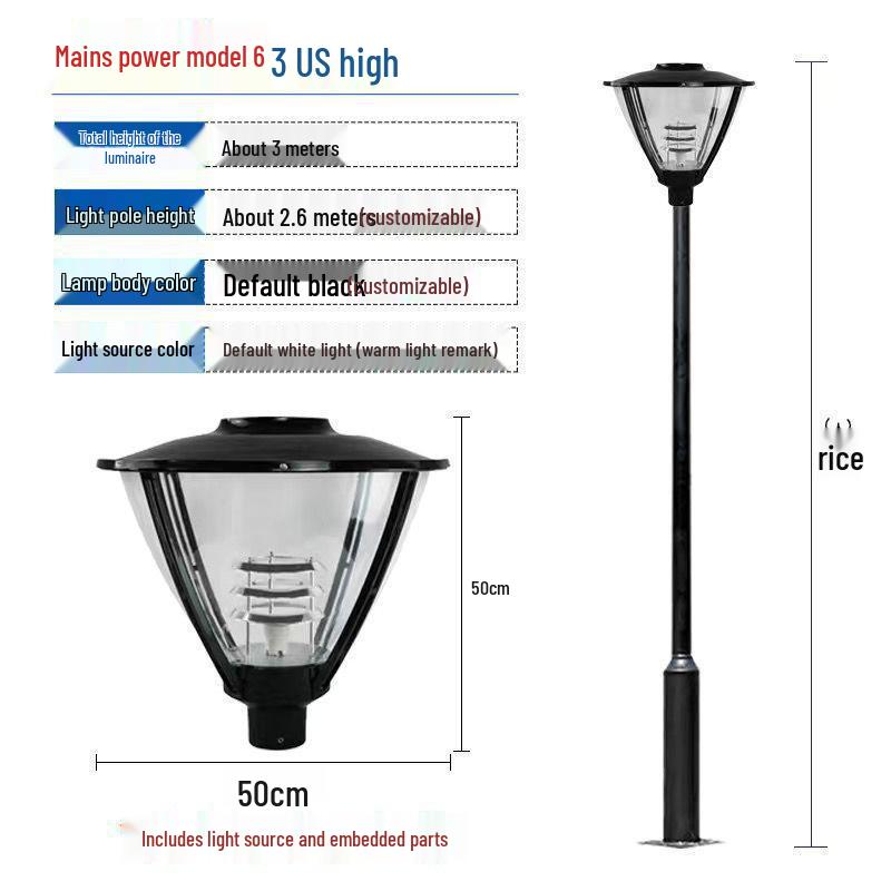 Waterproof Solar LED Landscape Light for Courtyard, Park, and Villa