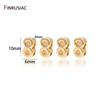 Simple Number 0-9 Number Beads Pendant For Beaded Bracelet Jewelry Making, Gold Plated Handmade DIY Beads Jewelry Accessories