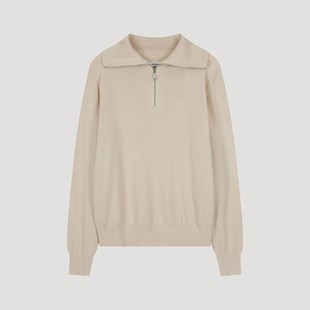 

She S miSS Wide Collar Half Zip Up Knit SSkpoo32120 Cr creamy/55