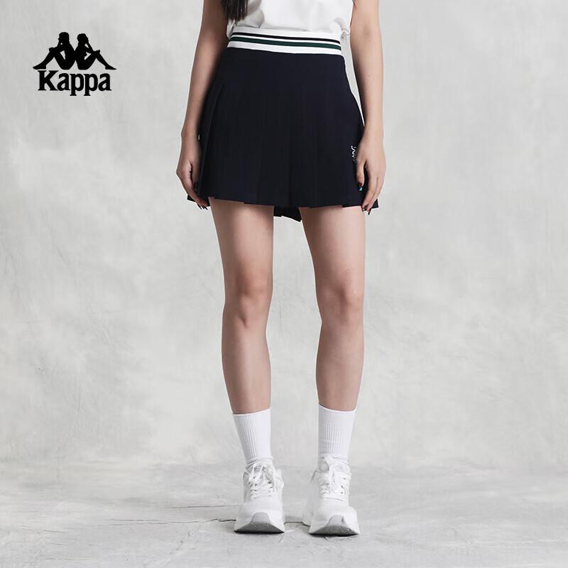 Kappa Women's Retro Color-Block Pleated Mini Skirt