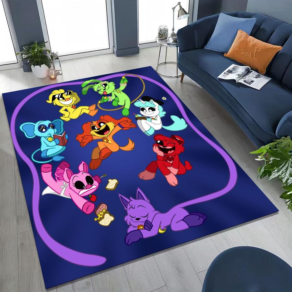 Cartoon S-Smiling C-Critters Craftycorn Catnap Rug for Bedroom Living Room Sofa Home Doormat Decor,Large Kid Non-slip Floor Mat