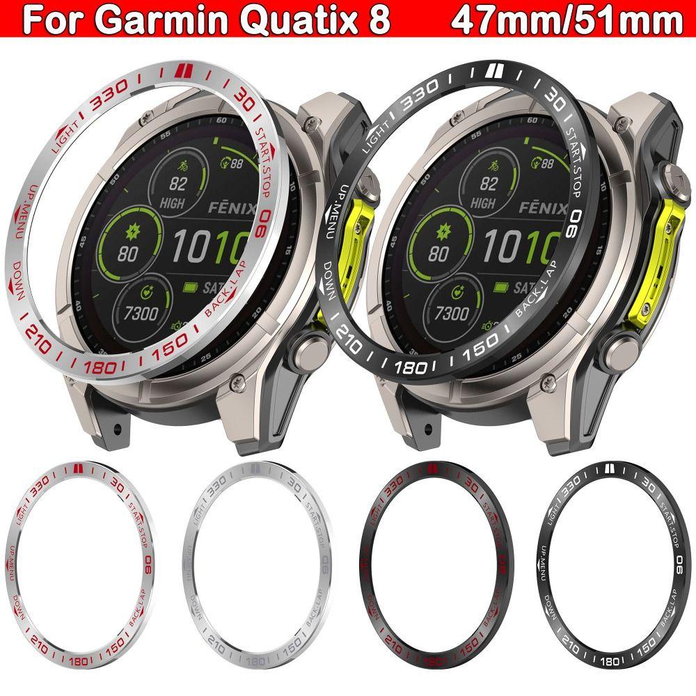 Protective Watch Bezel Ring Metal Frame for Garmin Quatix 8 47mm/51mm Smart Watch Accessories