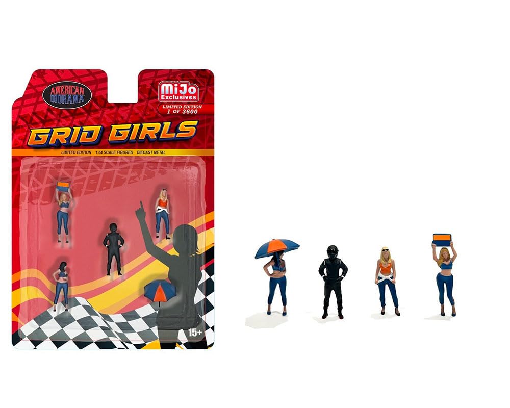 

American Diorama Scale Grid Girls Figures 1/64 [Used]