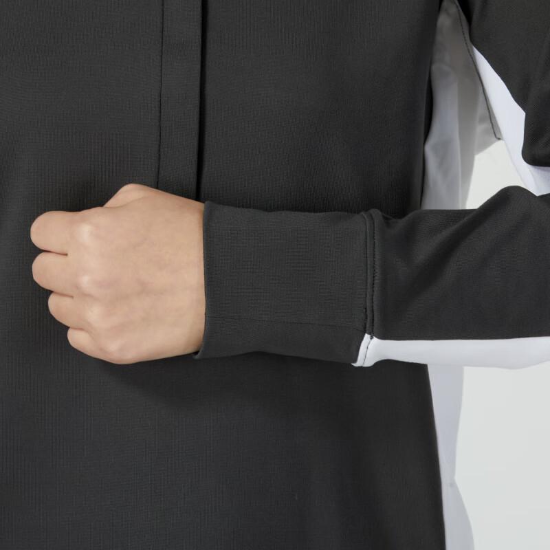 Under Armour Stand Collar Half-Zip Long Sleeve T-Shirt Women Tops Black 1370140-010