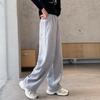 2024 Girls' Sweatpants: Velvet, Wide-Leg, Casual Sportswear for Spring & Autumn