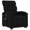 VidaXL Fauteuil de massage inclinable Noir Tissu, fauteuil inclinable élévateur, fauteuil inclinable pour personnes âgées, 3203992