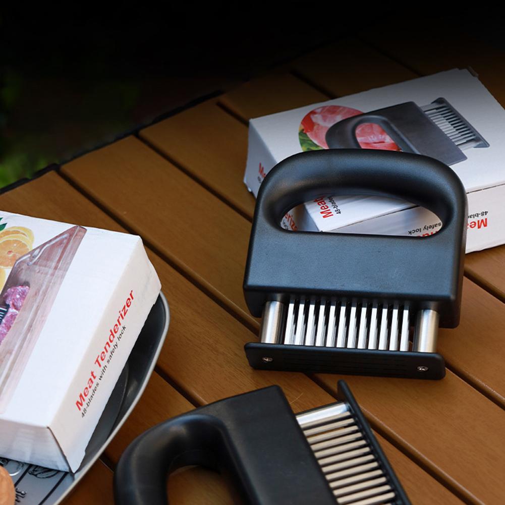 Meat Tenderizer with Stainless Steel Blades Meat Beater Steak Hammer Pounder Tool Kitchen Gadgets