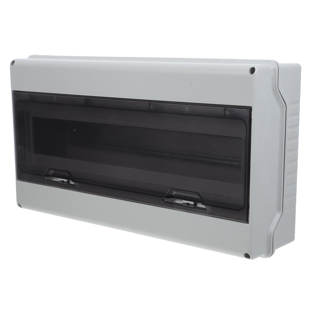 18 Way Waterproof Distribution Box IP65 Clear Window Mount Breaker DIN Rail Enclosure High Power Charging