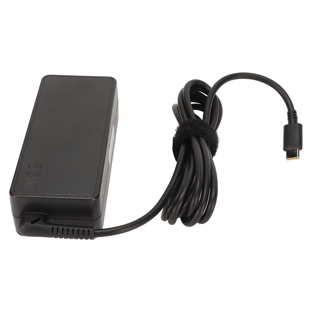 Laptop Power Adapter 20V 3.25A 65W Type C Multilayer Protection USB C Power Adapter for T480 T480s T580 X280 100‑240V
