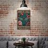 Dragonfly Metal Tin Sign Motivational Wall Decor Vintage Rustic