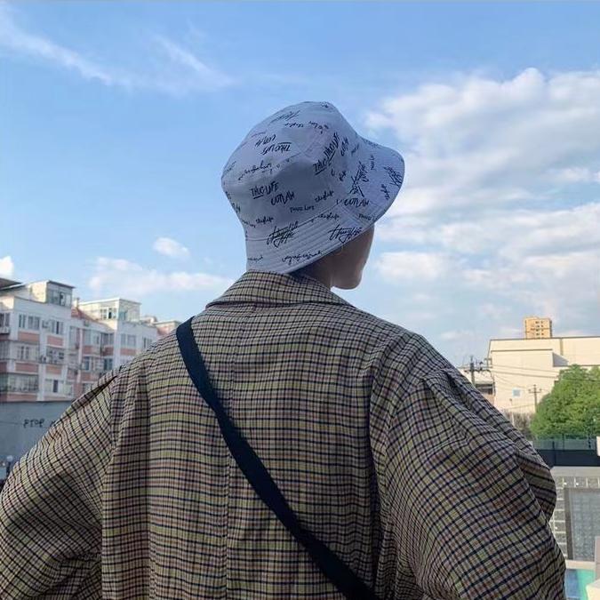 Czapka rybacka Dwustronne noszenie kapelusze typu Bucket Kapelusz wędkarski Kapelusz Panama Klasyczny pełny nadruk List Lato Dwustronne zużycie