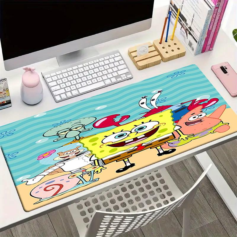 SpongeBob SquarePants Theme Mouse Pad, Non Slip Rubber Base, Multifunctional Office & Home Decor, Perfect for Workspace Personalization.