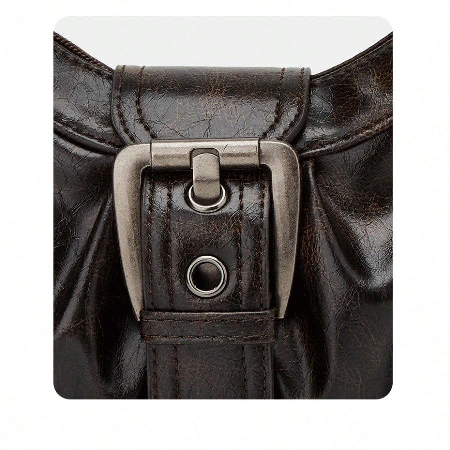 New shoulder tote bag retro commuting temperament style bag underarm locomotive bag female