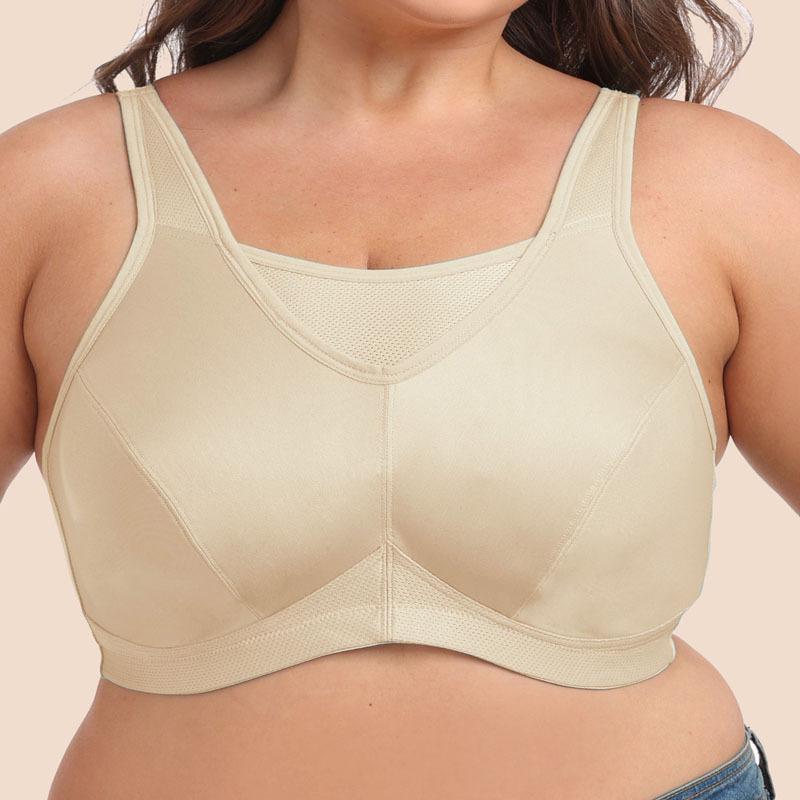 High-heeled Full-coverage Shockproof Large-size Sports Bra for Large Breasts European and American Yoga and Fitness Underwear