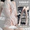 Domila Sexy Underwear Onesie Women's Open File Sexy Pajamas Hollow Hot Long Dress Uniform Temptation Suit