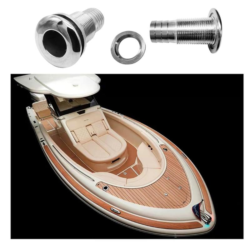 Boat Marine Drain Vent Yacht Water Outlet Port Bilge Drain Vent 316 Stainless Thru-Hull Valve Fitting 1 3/4 3/8 1/2Inch