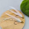 4pcs Long-Lasting Feather Streamer Flies Lightweight Fly Fishing Lure Streamer Fly Lure  For Anglers