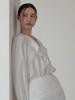 GRIDAJ Ruffle Blouse [White]