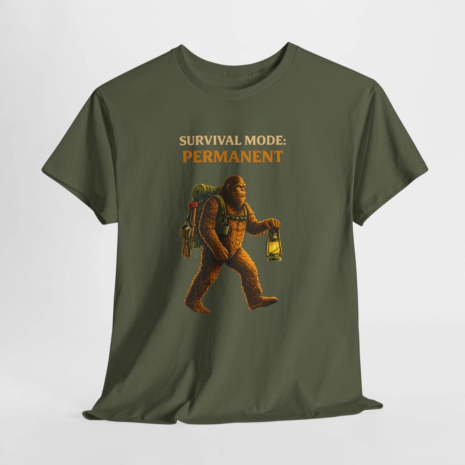 Survival Mode Permanent Bigfoot Cryptid Tee | Explorer Lantern Children s Children s T Children s T-shirt 100