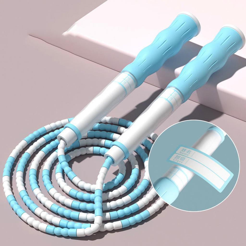 Kinder Springseil Verstellbare Länge Hohe Flexibilität Rutschfester Griff Perlen Springseil für Zuhause