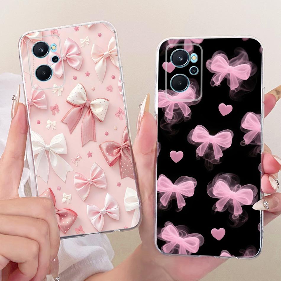 For Realme 9i RMX3491 Cute Flower Butterfly Cat Painted Case For Realme9i 4G Soft Silicone TPU Phone Cases