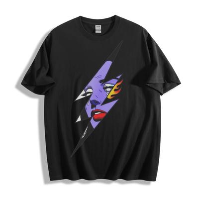 Lightning Bolt Pop Art T-Shirt - Edgy Graphic Design Unisex Tee