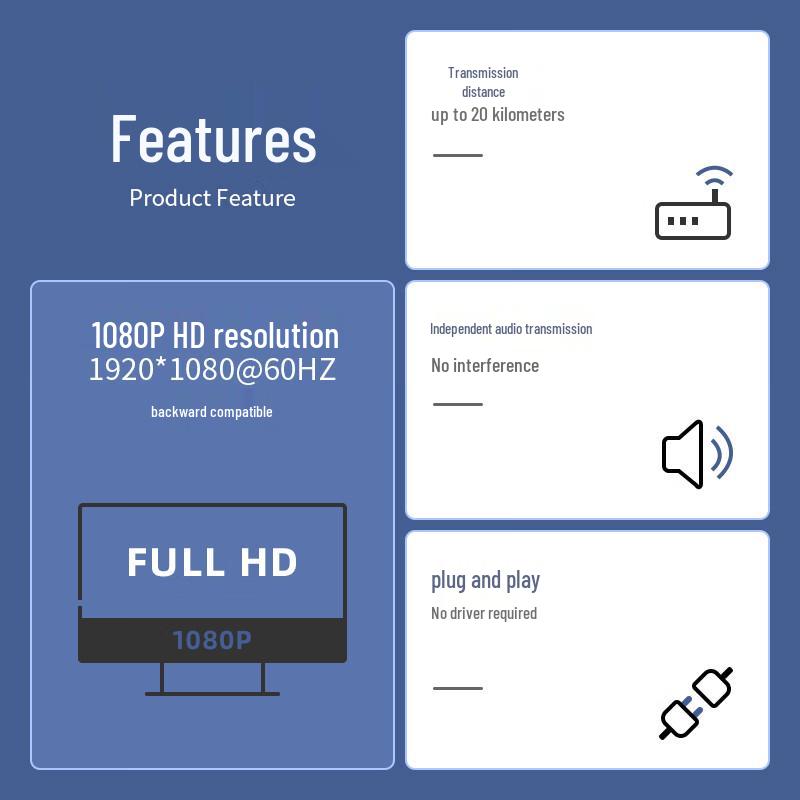 Zhongke Opto 4-Channel Uncompressed HDMI Fiber Optic Extender with Audio and USB