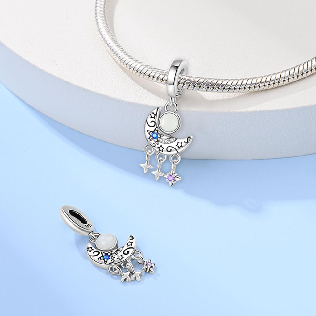 Ooriginalcopper Charms Luxury Moon Beads Fit Bracelet Diy Women Making Delicate Gift