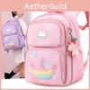 Adorable Nylon Kids Backpack With Cartoon Design Lightweight And Comfortable For School