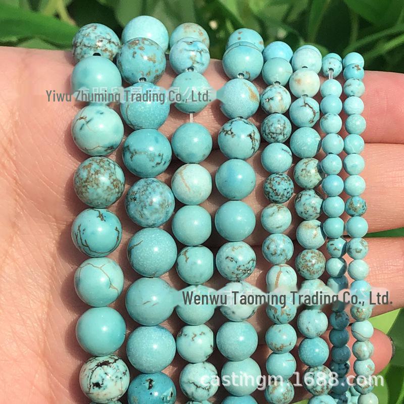 Zhuming Ochi de Tigru Natural și Turcoaz Albastru Mărgele Libere pentru Bijuterii DIY - Material de Împletit Brățară și Colier