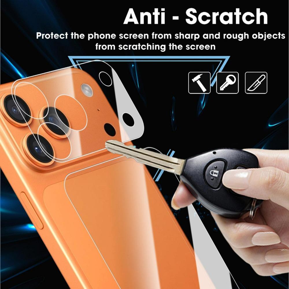 Für iPhone 17 Pro Max 17Pro 1-3 Sätze Weiche PET-Schutzfolien 17PM Ultradünner Rückbildschirm-Schutz Klar Kratzfest Linsenfolie