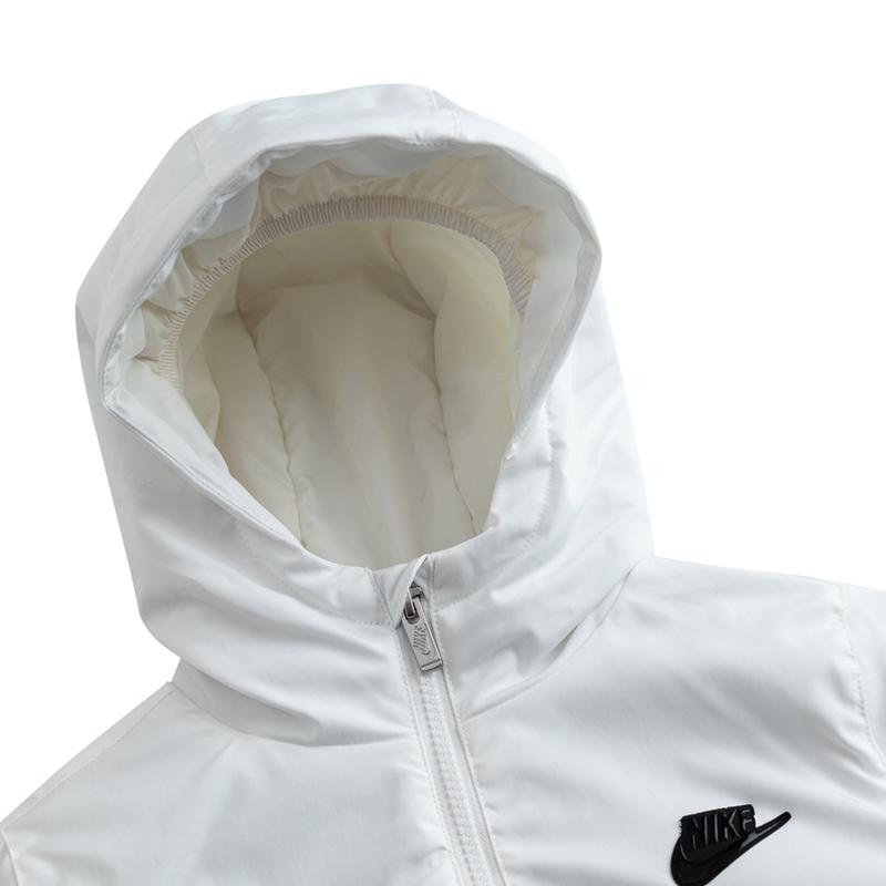 Nike Cotton Jacket Comfortable Hooded Zipper Marshmallow Kids jackets NY2442024GS-004