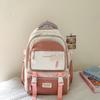 Children's Schoolbag Student Large Capacity Backpack Men's Color Block Backpack Patchwork Women Backpack