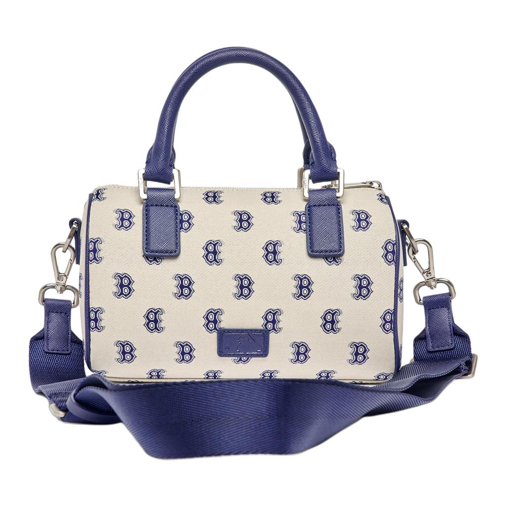 New MLB Polyester Letter Bag Portable Crossbody Bag Shoulder Bag Regular Women's Blue Gray 3ABWS013N-43BGL