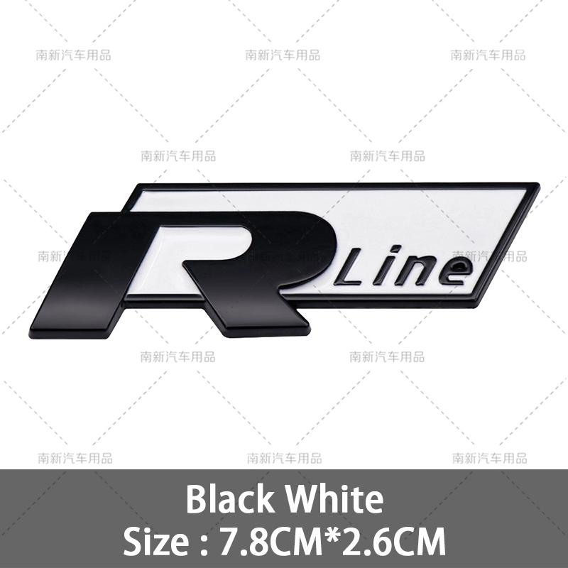 2026 Hot For VOLKSWAGEN VW 3D Metal R Line Logo Rline Badge Car Front Grille Emblem Stickers for Volkswage Polo Passat B5 B7 Gol