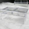 Transparent Dustproof Makeup Organizer with Drawers