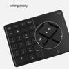 Wireless Numeric Keypad 2.4G Ergonomic 7.5 Degree Angle 10m Receiving Type C Port 22 Keys Number Keypad with Toucad