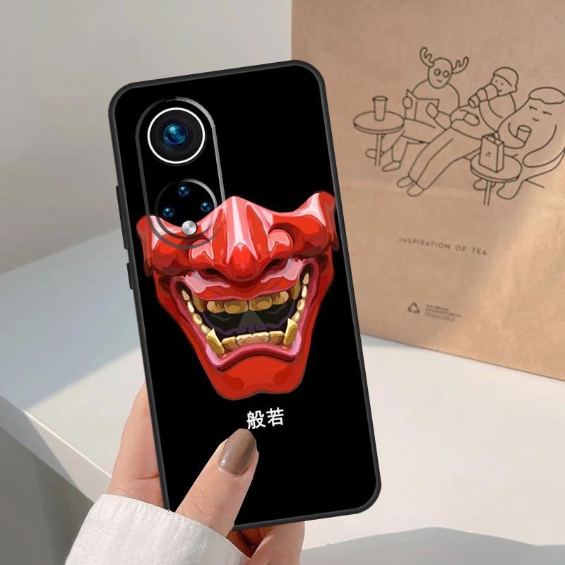 Japanische Oni Hannya Dämonenmaske Für Honor Magic 8 5 6 7 Pro Hülle Für Honor 400 200 Lite 50 70 90 X8c X8b X9a X9b X9c X9d Win