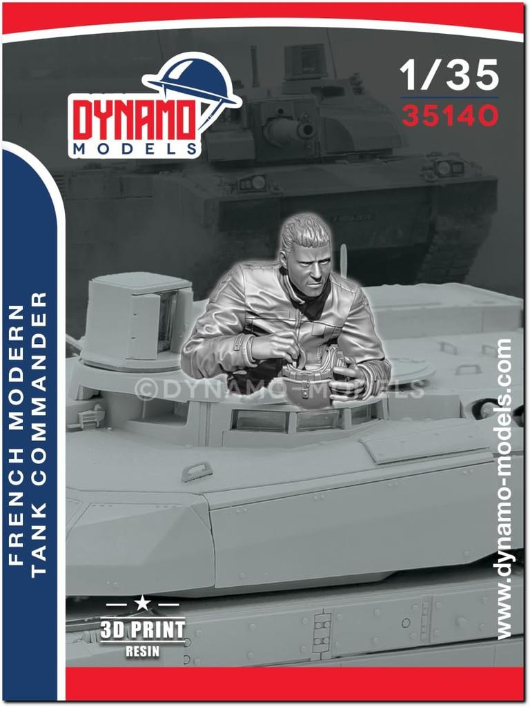 Dynamo Models Modern French Tank Commander 3D Printed Resin Kit DYN35140 1/35 (Person)