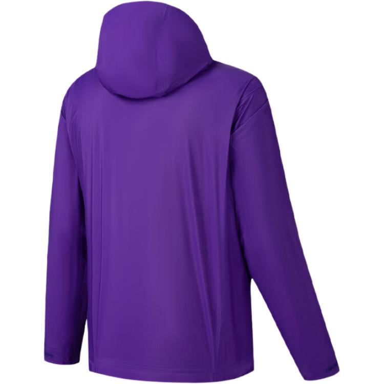 Anta Solid Color Versatile Zip-Up Hooded Casual Windbreaker Men outerwear 152627602-5