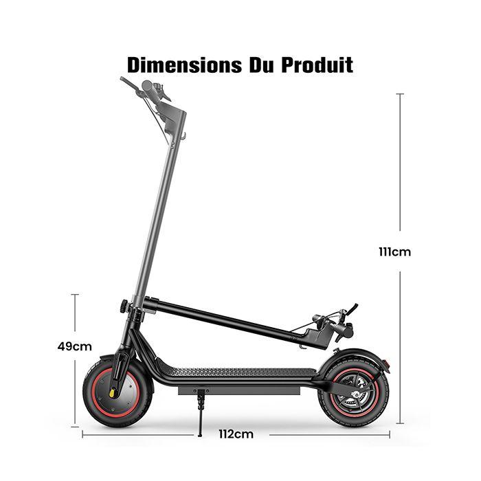 Foldable Electric Scooter for Adults 10'' W6, Range 27-37 KM, 36V 10.5Ah Battery, 500W Motor Electric Scooter