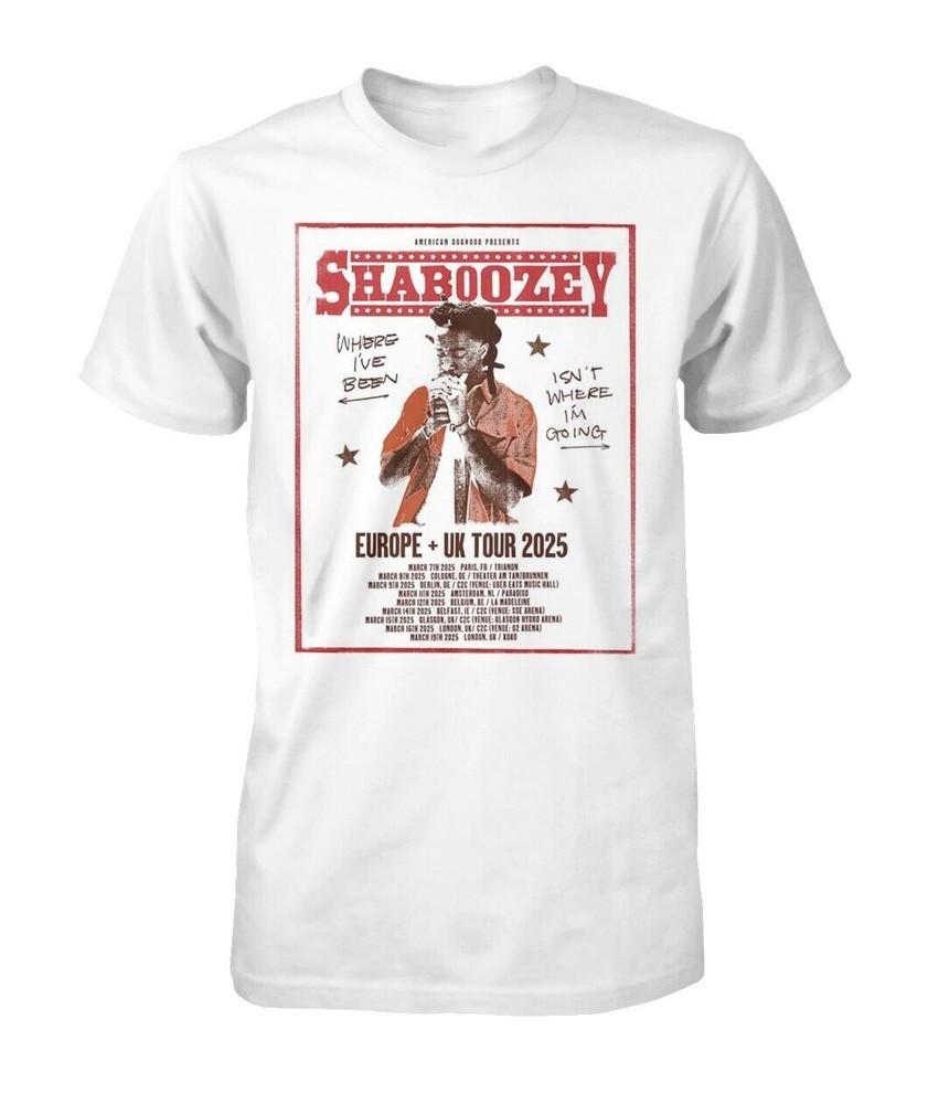 Shaboozey Europe and UK Tour 2025 Shirt Full Size Gift For Fan Unisex T-Shirt XL