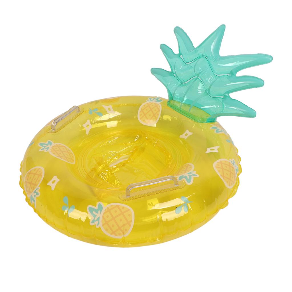 Thickened PVC Baby Swimming Ring Inflatable Baby Pool Float Sponge Bottom Seat Float Ring with Handle