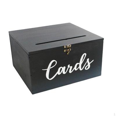 Decorative Card Box with Slot, Elegant Wedding Table Storage Box, Stylish Money And