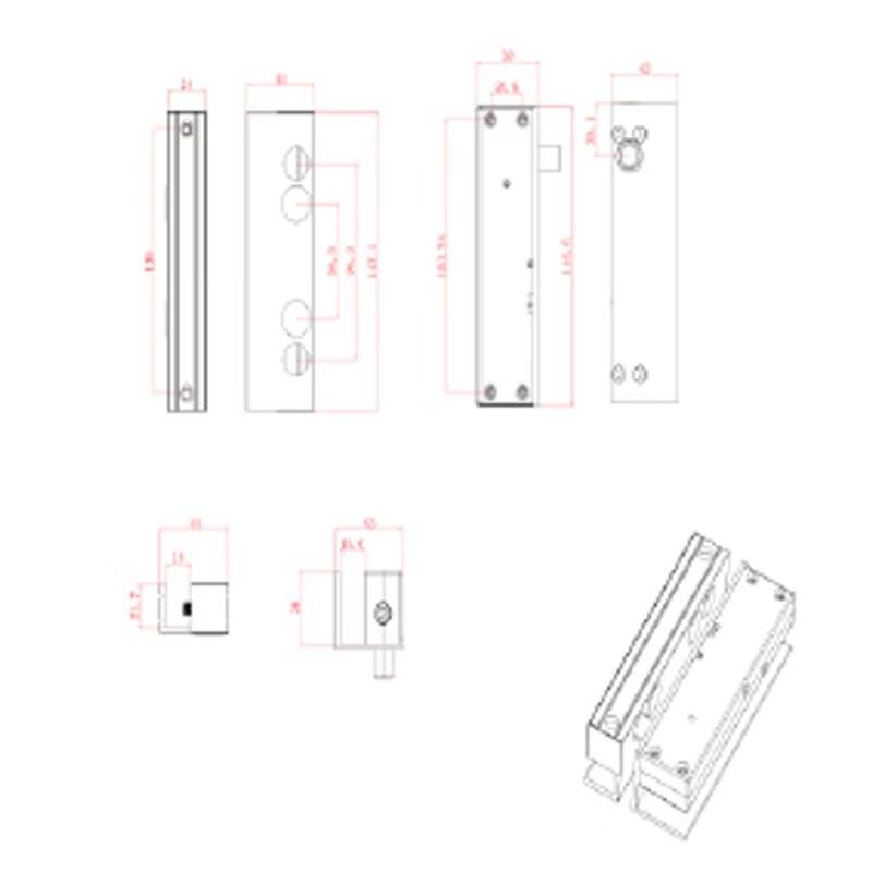 Dahua DH-ASL4 Series Electric Bolt Lock CN plug (adapter included)